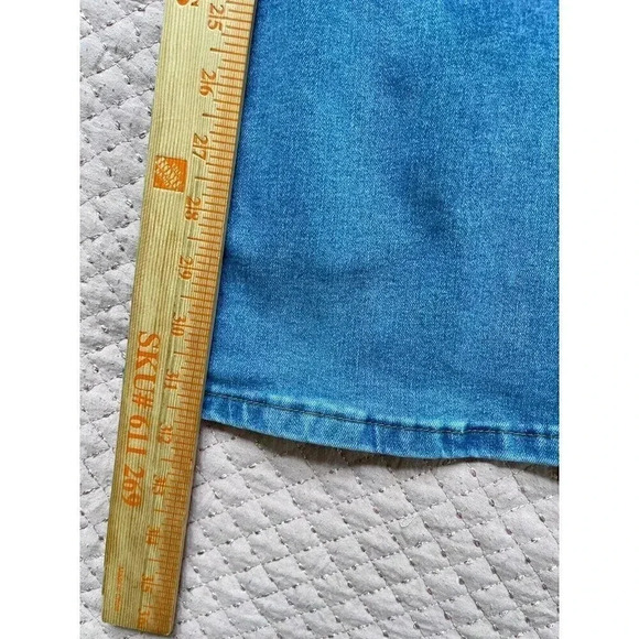 Vibe & Rant Women’s Jeans 11(W30) High Rise Wide Leg Slit Ripped Y2K - Picture 12 of 13